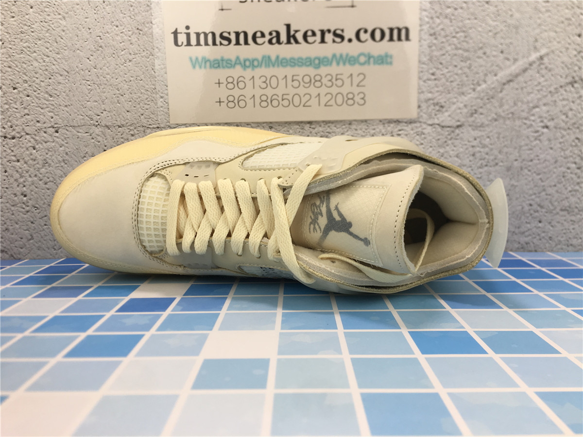 New batch Off-White x Wmns Air Jordan 4 SP Sail CV9388-100